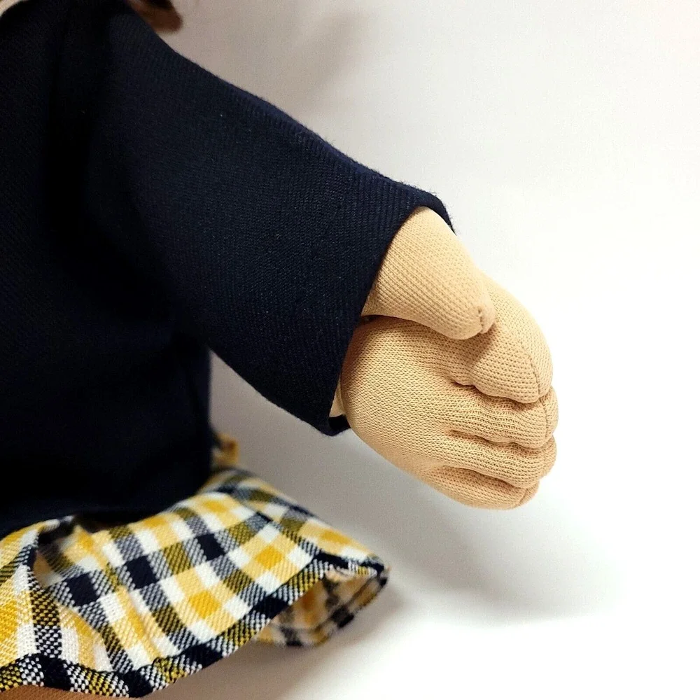 Vintage Cabbage Patch Kids 1986 Cornsilk Brunette 2 Teeth School Girl Doll 17